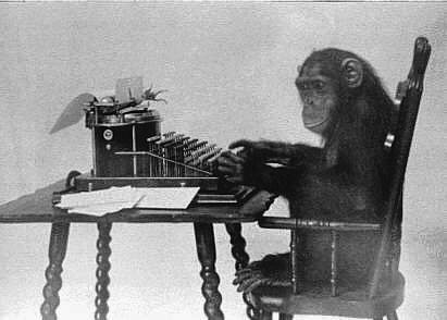 Picture of Monkey Typing